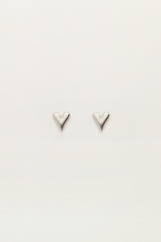 My jewellery oorbellen studs mini hart zilver