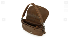 Bear Design Klein schoudertasje met flap 'Paloma' brown