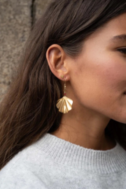 Zusss mooimakers oorbellen ginkgo blad goud