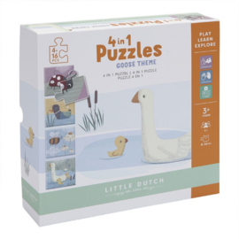 Little Dutch puzzel | 4 in 1 puzzel gans