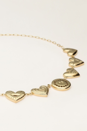 My Jewellery ketting chunky hartje goud