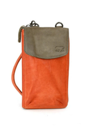 Bear Design telefoontasje 'Zoey' | brick/slate
