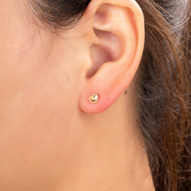 Go Dutch Label oorbellen Tiny Heart - 14K