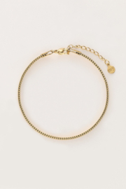 My jewellery armband platte schakel goud