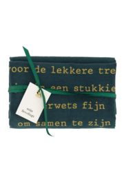 Zusss theedoek donkergroen