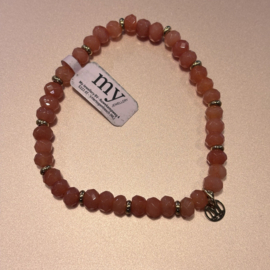 My jewellery armband oranje kralen*