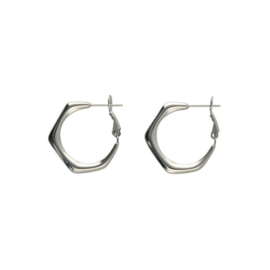 Camps & Camps oorbellen Little Hexagon Hoop Earrings