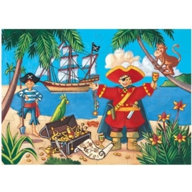 Djeco puzzel | de piraat en de schat
