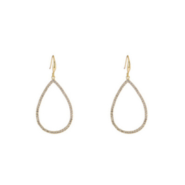 Go Dutch Label oorbellen Classic Drop - 14K + crystal
