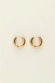My Jewellery oorbellen basic brede oorringen goud