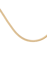 rose en camellia platte schakel ketting
