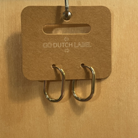Go Dutch Label oorbellen | vierkant goud