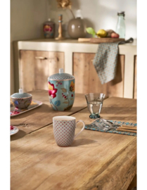 Pip Studio Mok groot-Blooming Tales Khaki 350ml