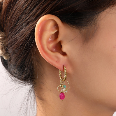 Go Dutch Label oorbellen summerhoop - 14k