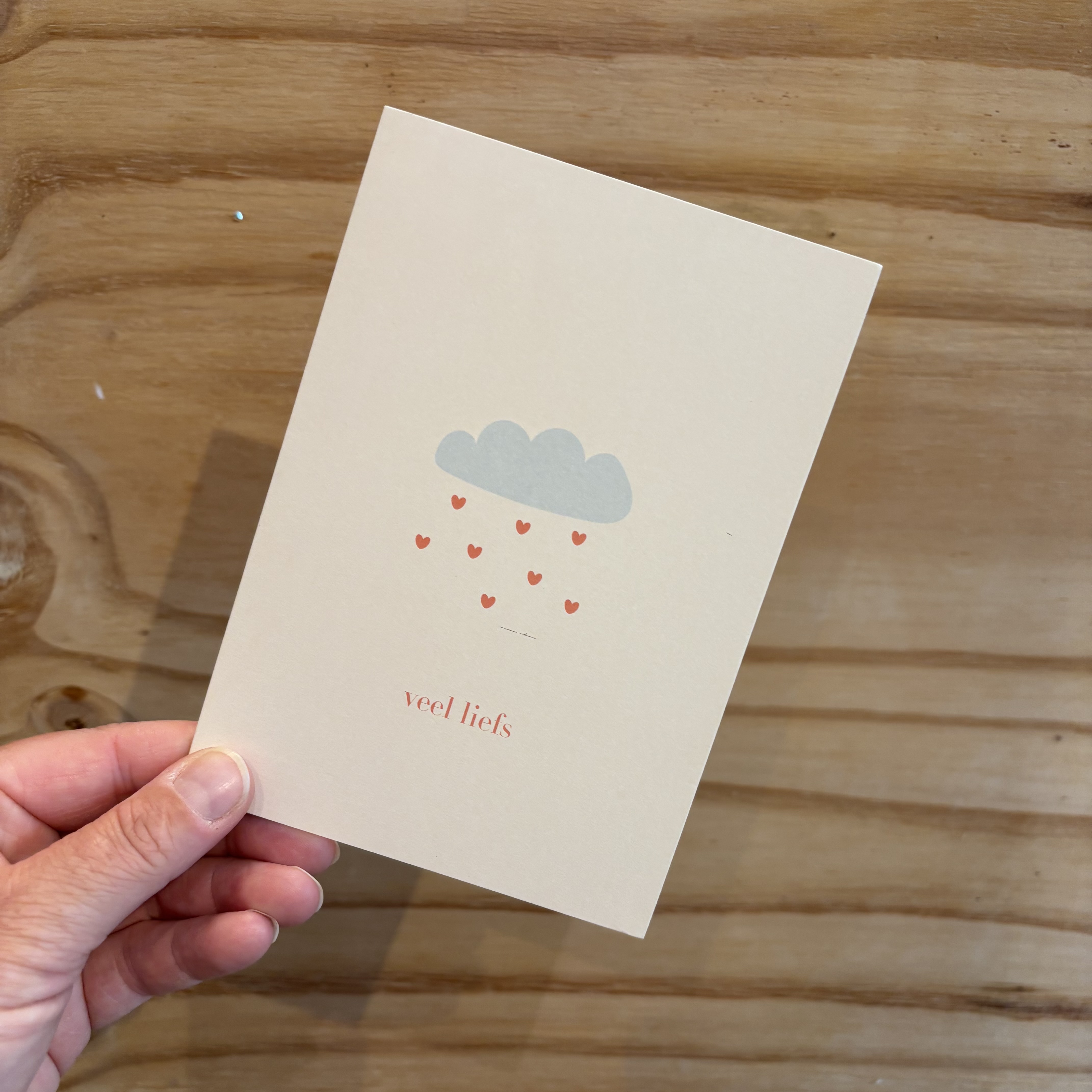 the card company wenskaart veel liefs