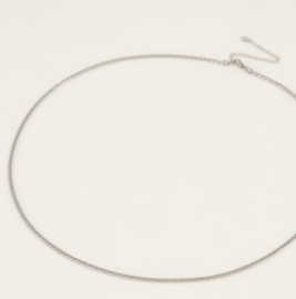 my jewellery equal | ketting platte schakel zilver