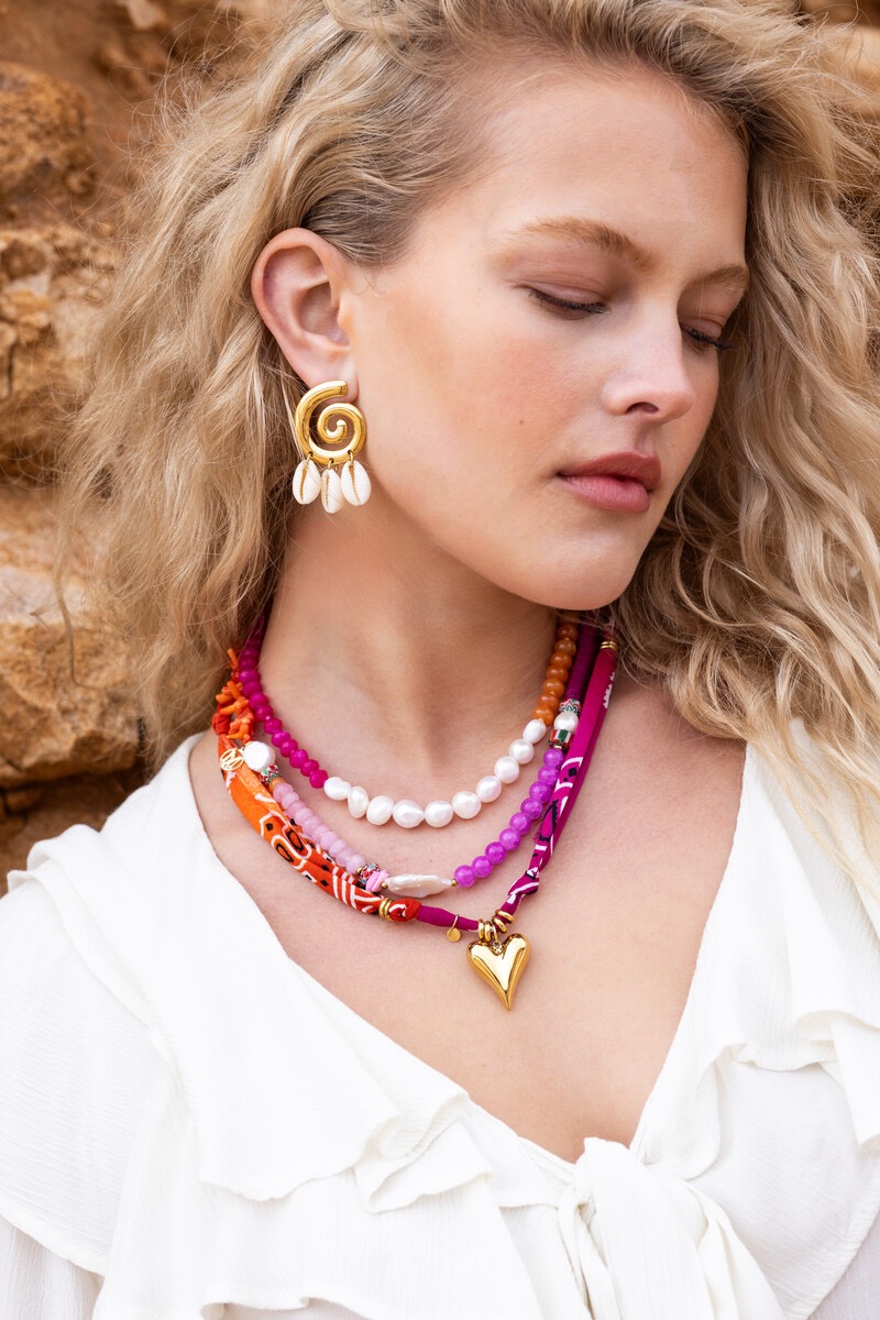 My jewellery Nomads bandana ketting met hart