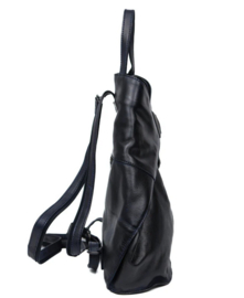 Bear design vouwugzakje 'Lisa' black