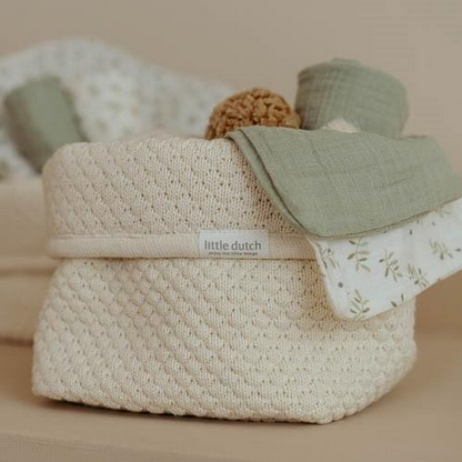 Little Dutch Washandjes set - Groen - Essentials - Blueberry Leaves