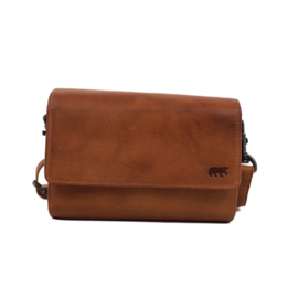 Bear design Enveloptas ' Elly' cognac