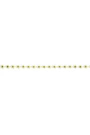 Zusss mooimakers ketting met bloemen donkergroen goud