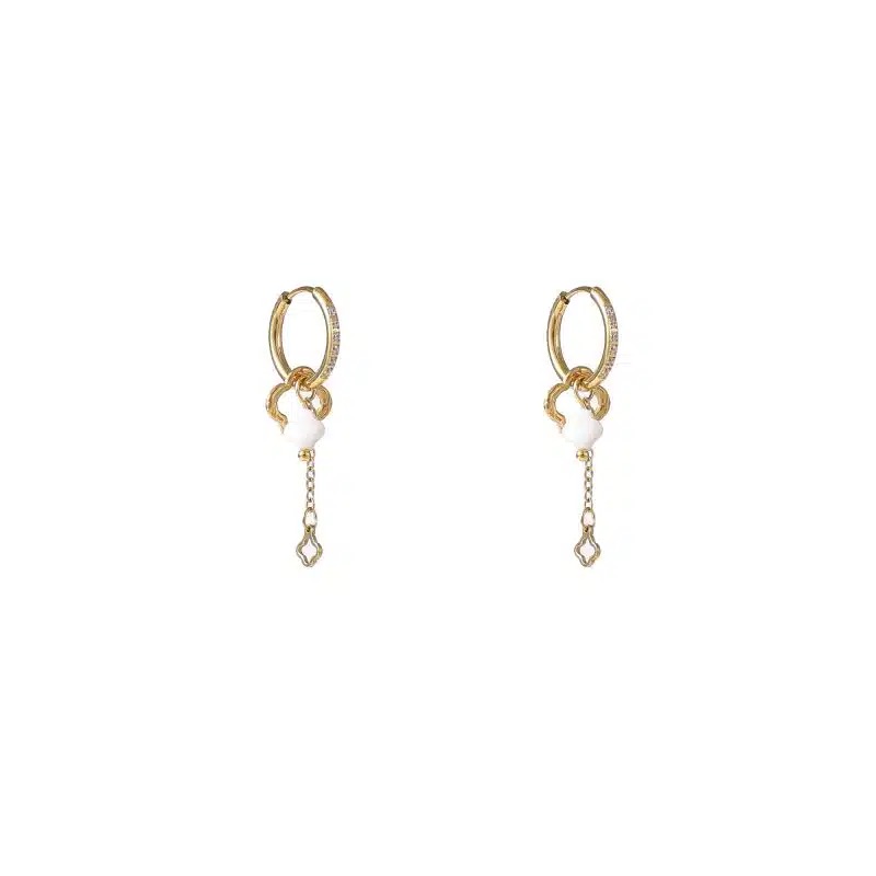 Go Dutch Label oorbel hanger klaver