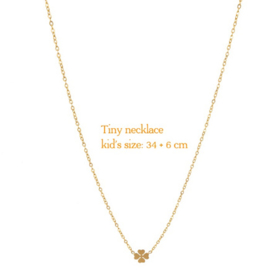 go dutch label ketting | klavertje goud.