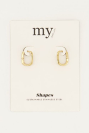 My Jewellery oorbellen | oorbellen ovaal klein goud