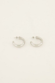 My Jewellery oorbellen | kleine oorringen rond open zilver