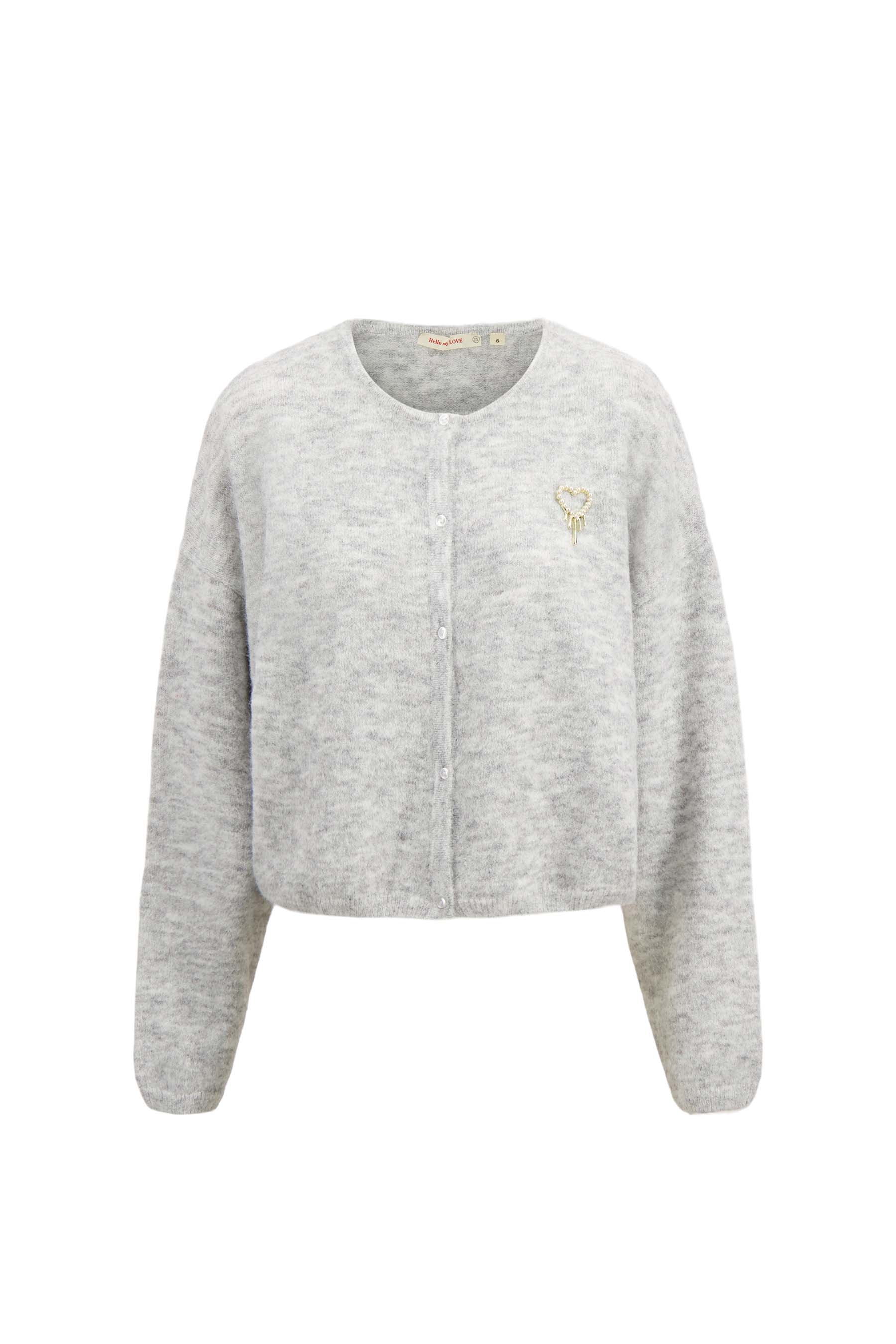 zusss basic vestje middengrijs