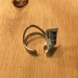My Jewellery ring | verstelbare ring V zilver.