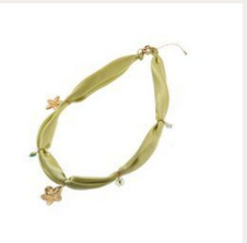 Go Dutch Label ketting satin necklace - green