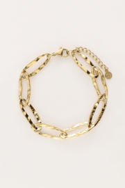 My jewellery armband schakel ovaal goud