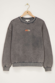 My jewellery Donkergrijze sweater "Rue des rosiers"