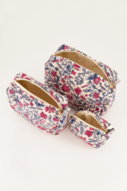 My Jewellery lichtroze toilettas set met bloemen print