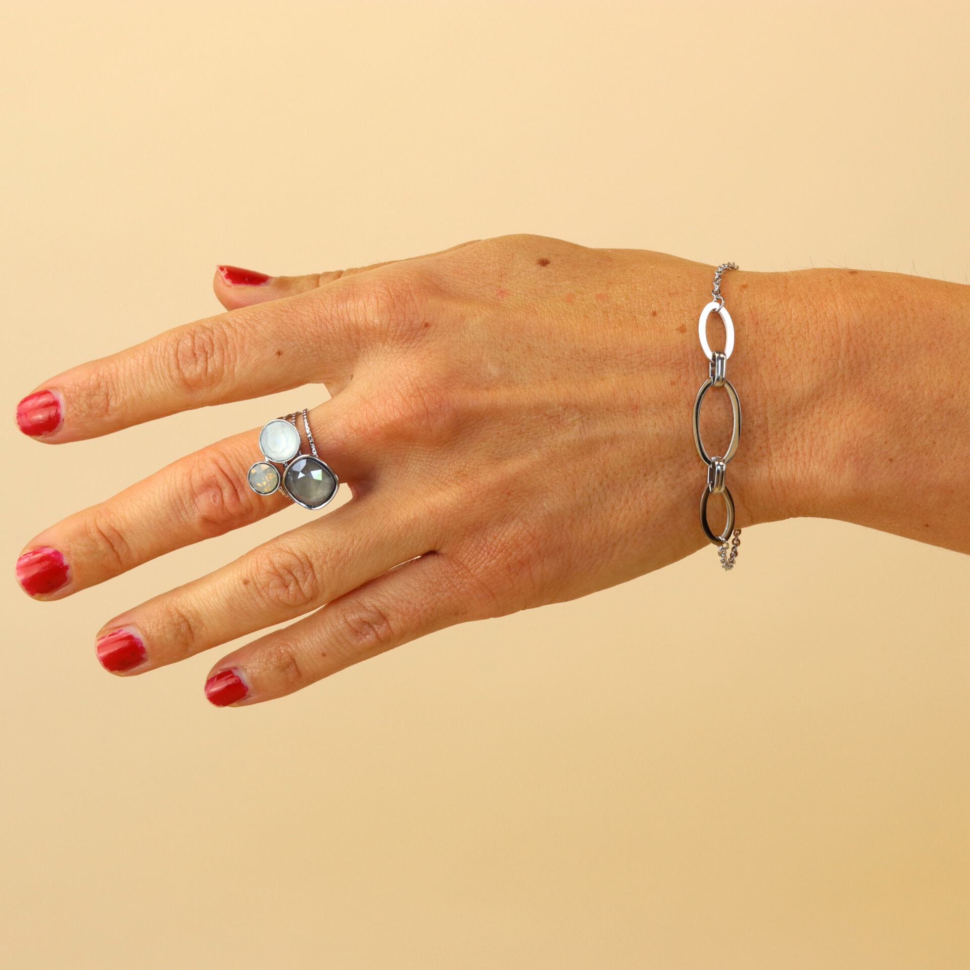 Camps & Camps Plain Classic Oval Hoops Bracelet