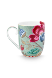 Pip Studio Mok groot Blooming Tales Fantasy blauw 350ml