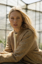 zusss bomber jasje met sequins beige