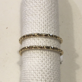 My Jewellery ring | verstelbare ring dubbel goud.