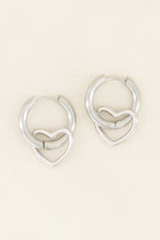 My Jewellery oorringen | met hartje zilver