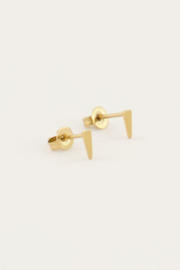 My Jewellery oorbellen | oorbellen studs recht driehoekje goud *