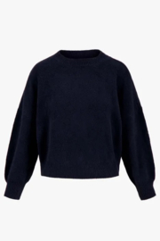 zusss trui hartje detail donkerblauw