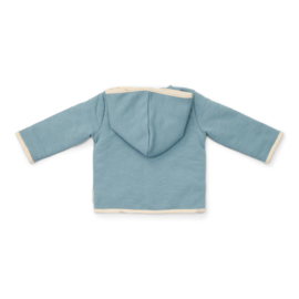 Little Dutch new born reversible jasje stone blue