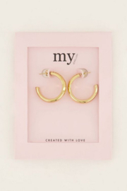 My Jewellery oorbellen | kleine oorringen rond open goud