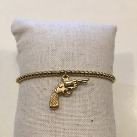 My jewellery armband | stretch pistool goud