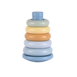 Little Dutch stapelringen kunststof | blauw