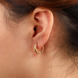 Go Dutch Label oorbellen essential hoop 3mm12mm goud