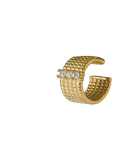 Go Dutch Label Big lines earcuff goud