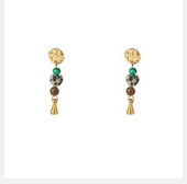 Go Dutch Label oorbellen Heart Stone stud goud