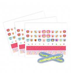 Djeco stickers voor nagels 'happy birthday'